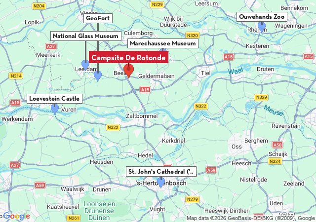 Map of places to visit