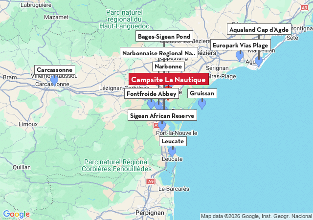 Map of places to visit