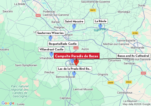 Map of places to visit