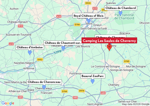 Map of places to visit