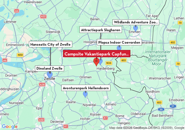 Map of places to visit