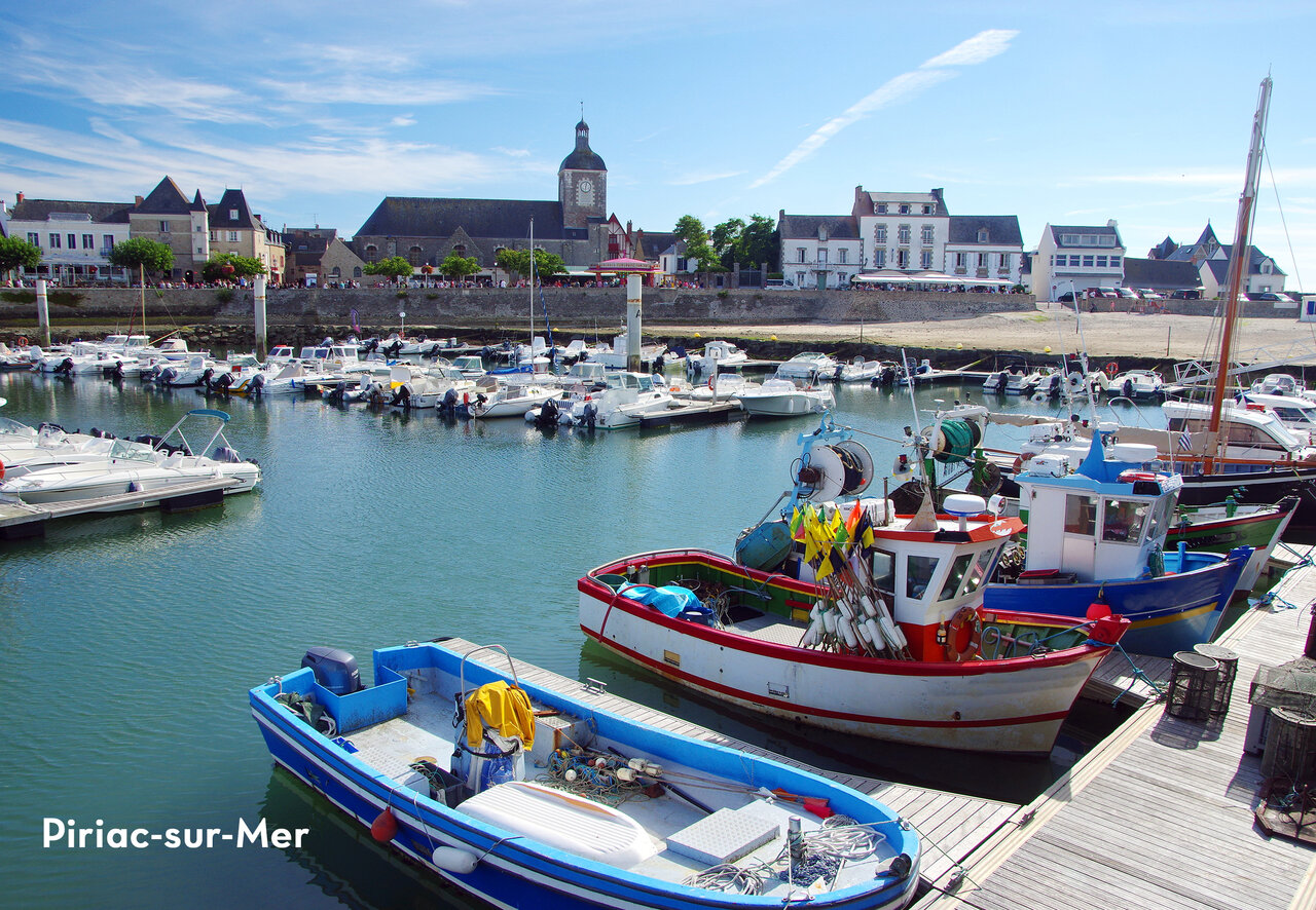Port of Piriac-sur-Mer, Loire-Atlantique, with fishing and leisure boats.