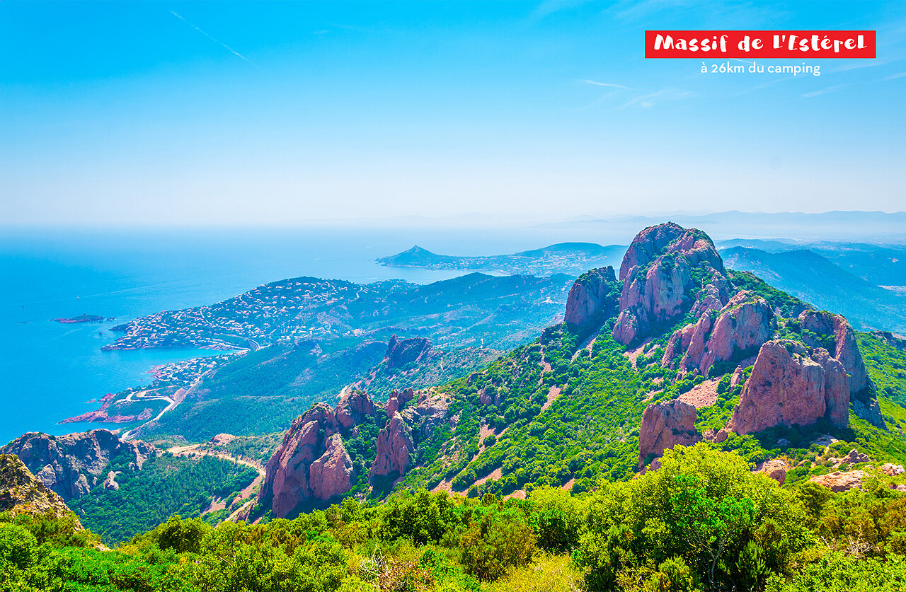 Est�rel Massif, rocky coastal landscape to visit near Puget sur Argens.