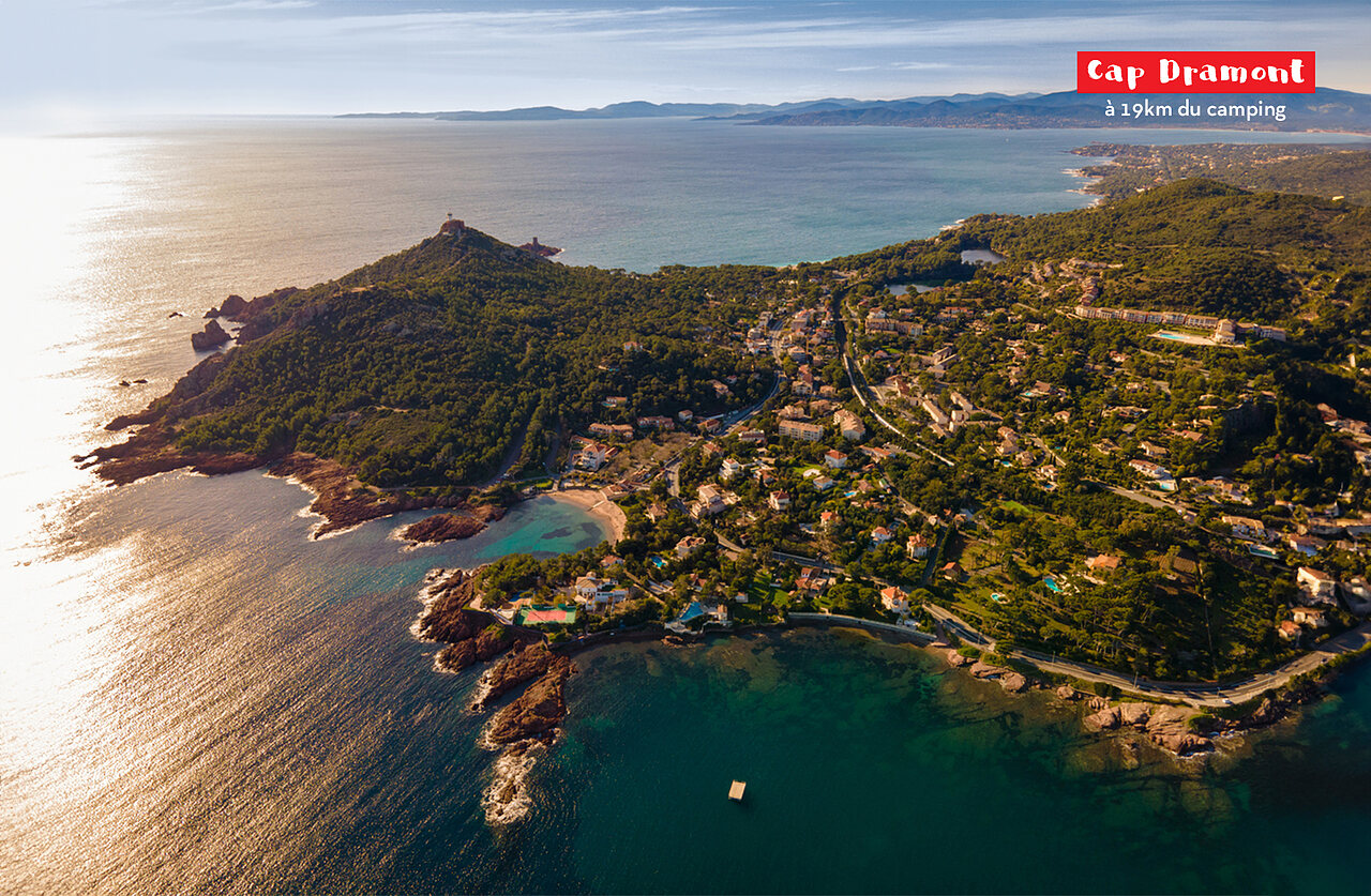Cap Dramont, natural coastal site and picturesque village to visit near the campsite.