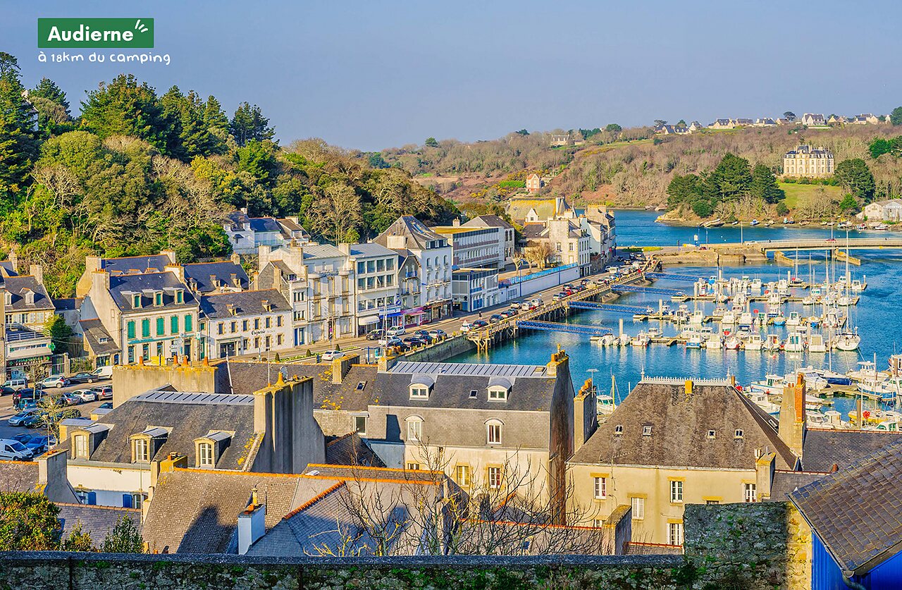Audierne port and traditional Breton houses, a town to visit in South Finist�re.