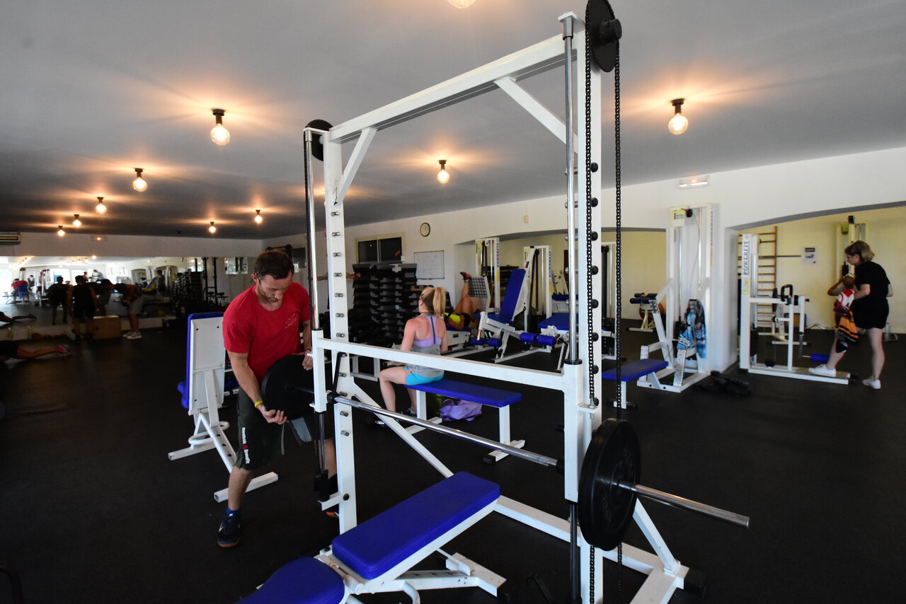 Modern and equipped gym at CAPFUN La Baume - La Palmeraie campsite in Fr�jus (83).