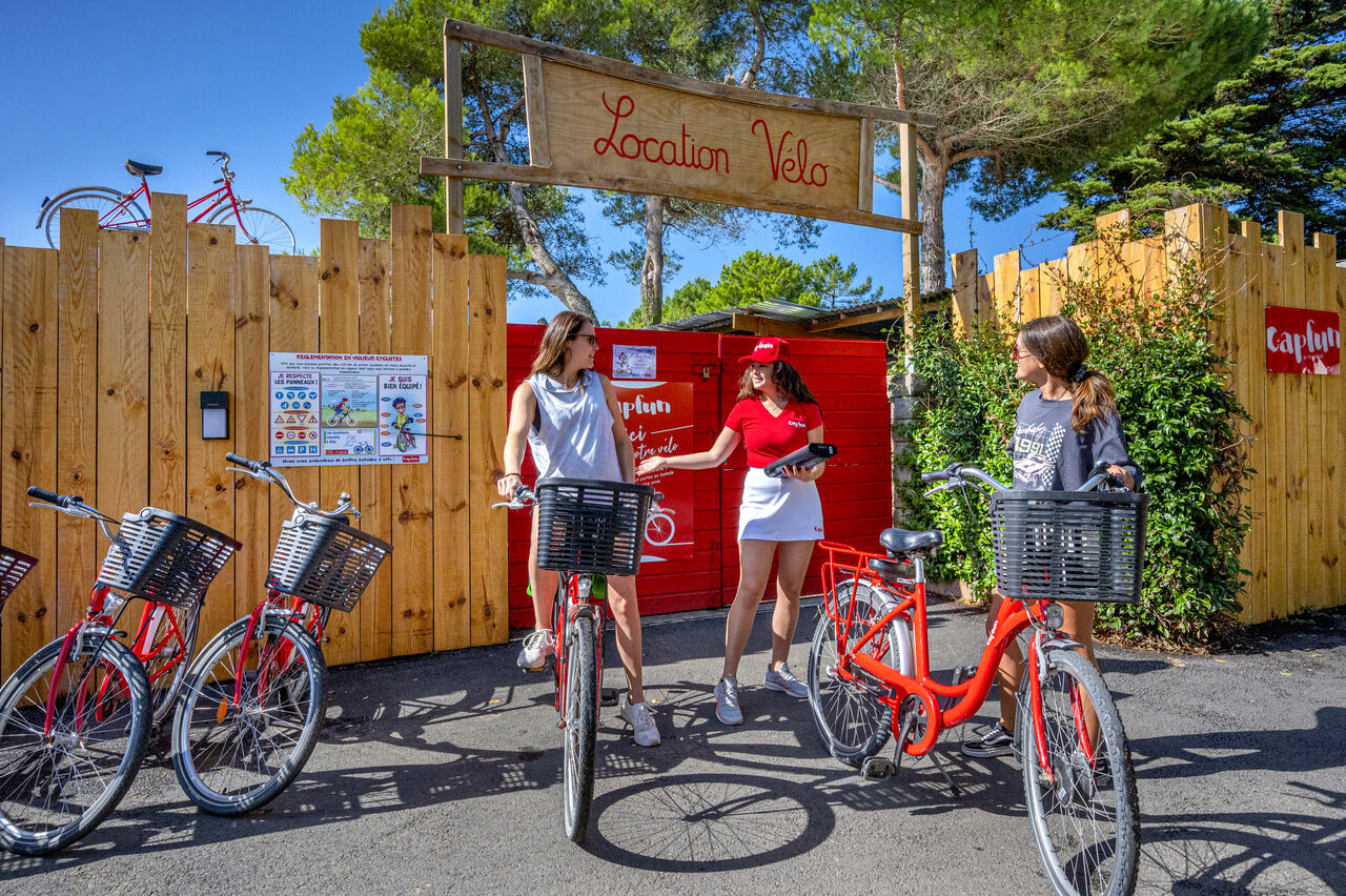 Bike rental at CAPFUN Bonne Etoile campsite in BOIS PLAGE EN RE (17).