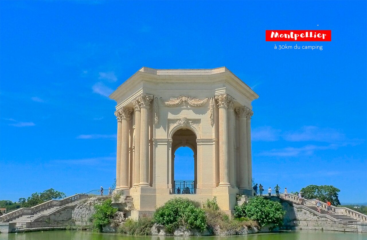 Historic Peyrou monument in Montpellier, Occitania, a city to discover.