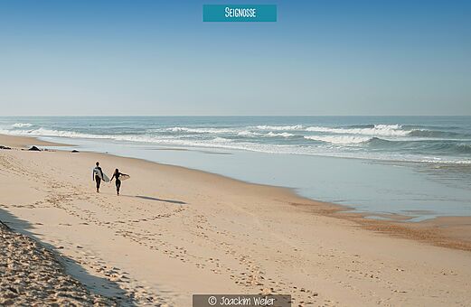 Seignosse beach, ideal surfing spot near Labenne Oc�an.