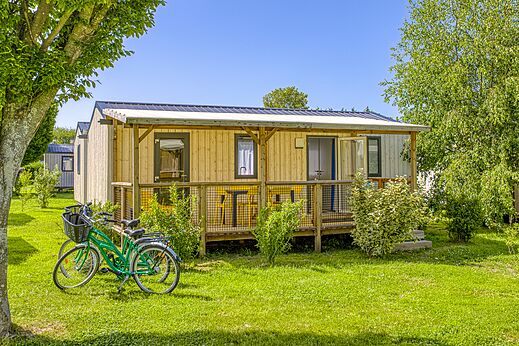 Mobile home at CLICOCHIC Brise de Cabourg campsite in Varaville (14).