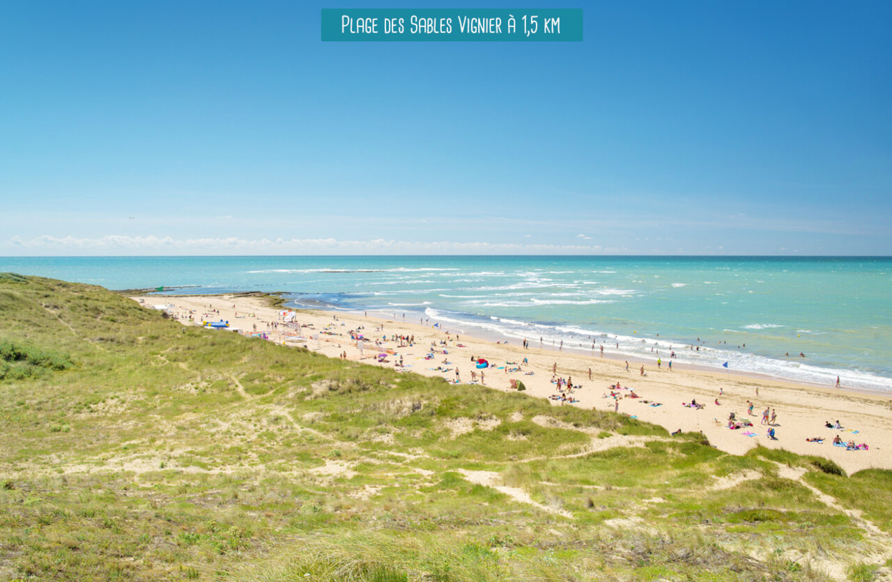 Sables Vignier beach, fine sand and turquoise sea, �le d'Ol�ron.