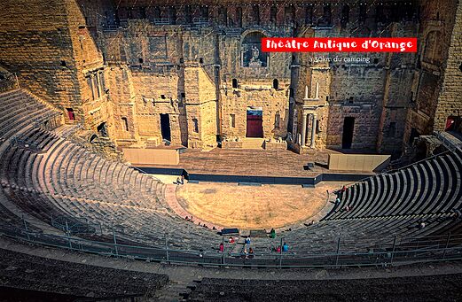 Ancient Theatre of Orange, historic Roman monument to visit near Vaison-la-Romaine.