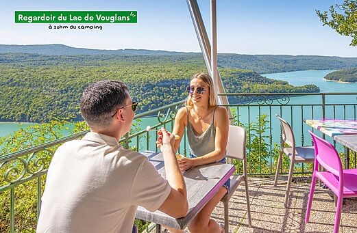 Vouglans Lake viewpoint, a tourist site to visit in the Jura region.