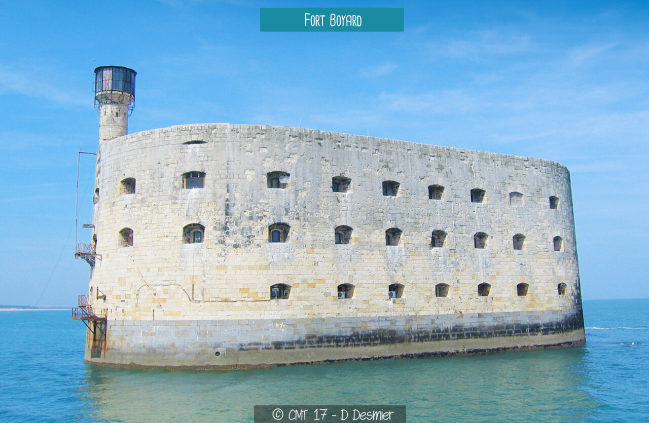 Fort Boyard, historic sea fort to visit near La Rochelle.