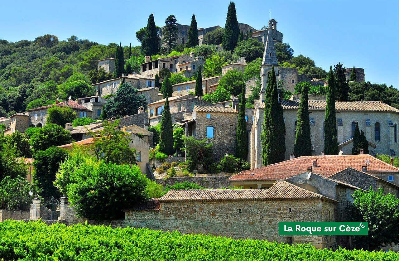 Medieval village of La Roque-sur-C�ze, one of France's most beautiful villages.