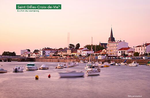 Marina of Saint Gilles-Croix-de-Vie, coastal town to visit in Vend�e.
