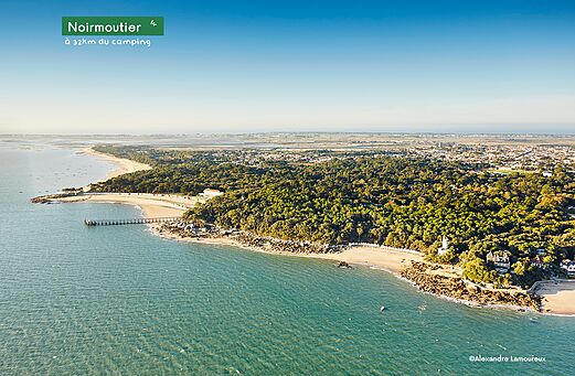 Noirmoutier wild coast, beach and forest, a place to visit near the campsite.