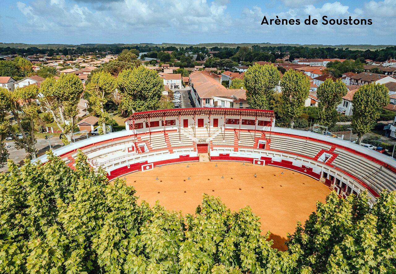 Soustons Arena, historic monument to visit near Tosse, Landes.