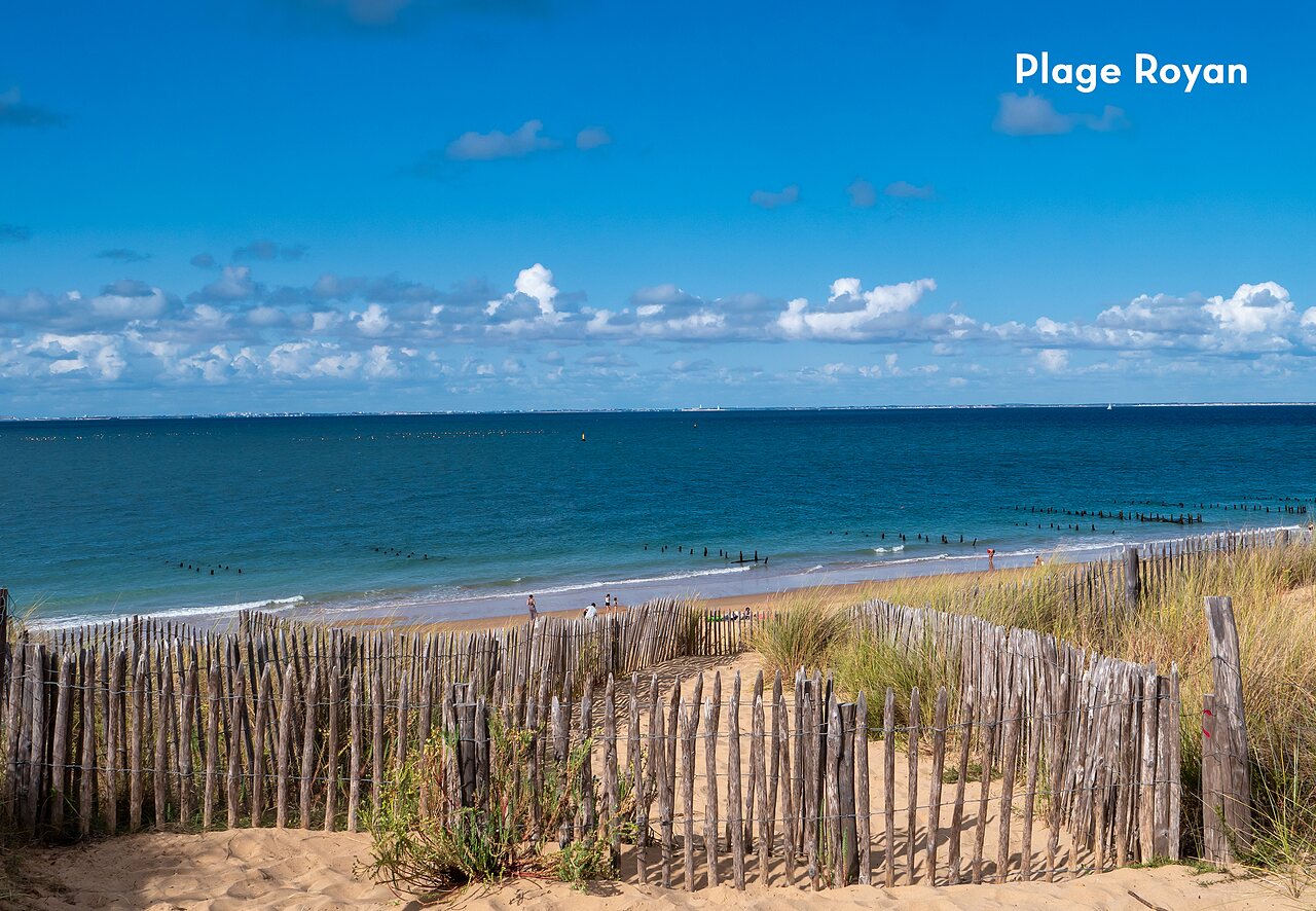 Fine sandy beach in Royan, Charente-Maritime, perfect for relaxation.
