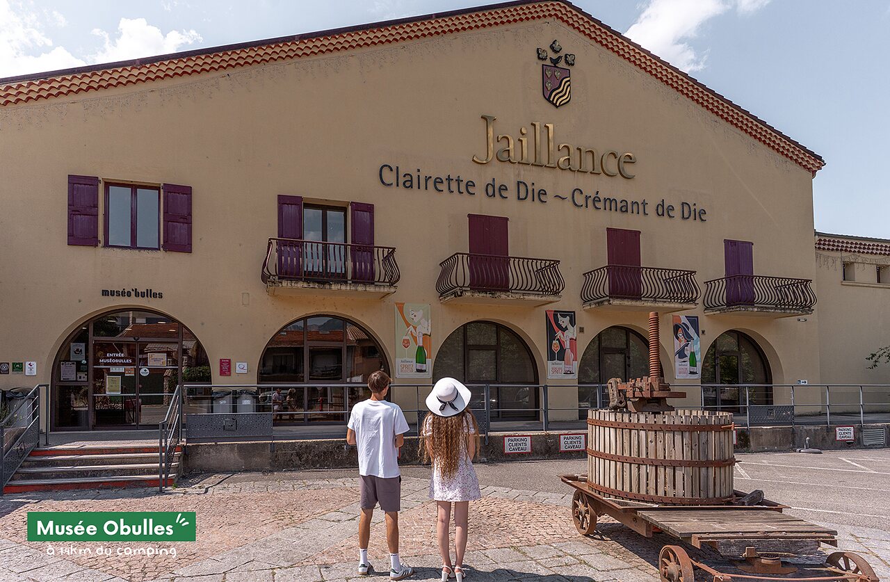 Mus�e Obulles Jaillance, Clairette de Die tasting, tourist attraction near the campsite.