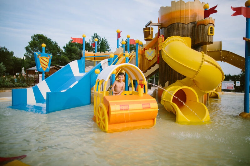 Water park at LIBRANOO Naturiste Belezy in B�doin (84).