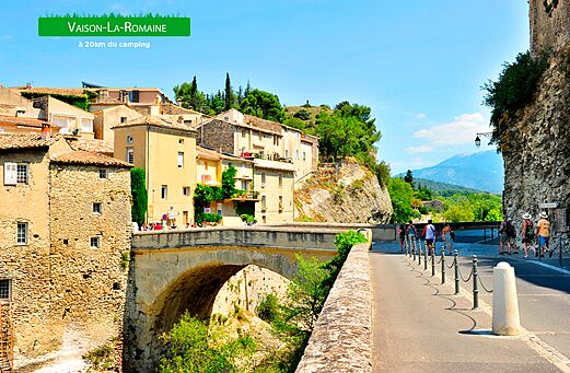 Vaison-la-Romaine, historic town and Roman bridge in Provence, worth visiting.