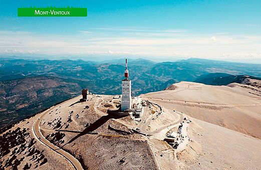 Summit of Mont Ventoux with its observatory and antenna, Provence-Alpes-Côte d'Azur.