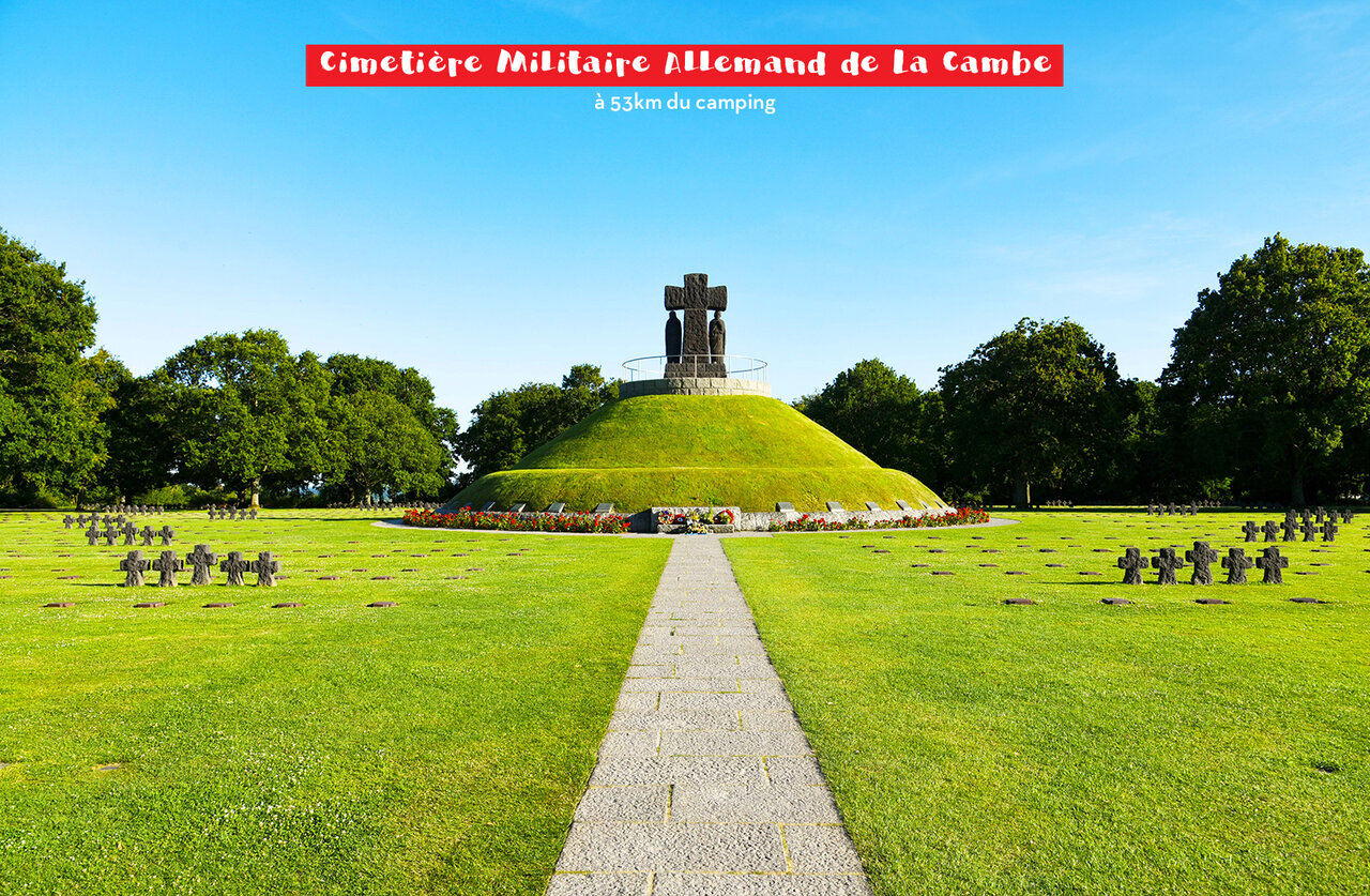 La Cambe German Military Cemetery, historical site to visit in Normandy.