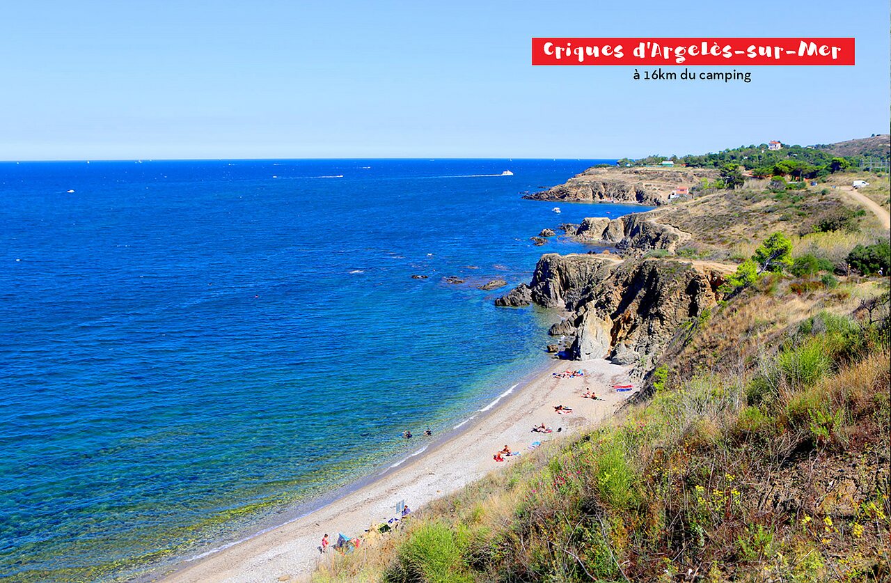 Coves of Argel�s-sur-Mer, rocky beaches and Mediterranean Sea, near Elne.