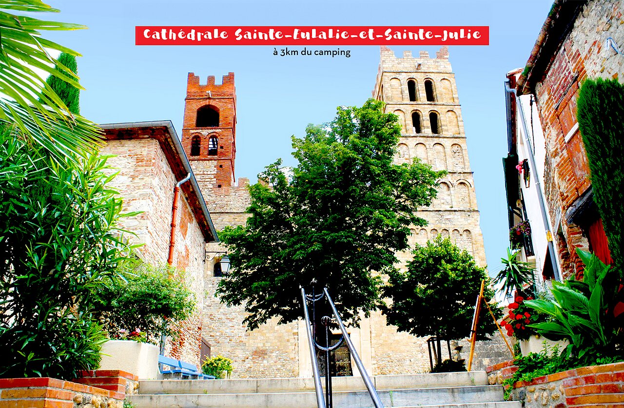 Sainte-Eulalie-et-Sainte-Julie Cathedral, historic monument to visit near Elne.