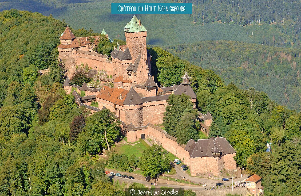 Haut Koenigsbourg Castle, historic monument to visit in Alsace.
