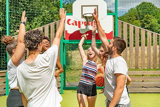 Sport, youth at CAPFUN Fredland campsite in Tournan en Brie (77).