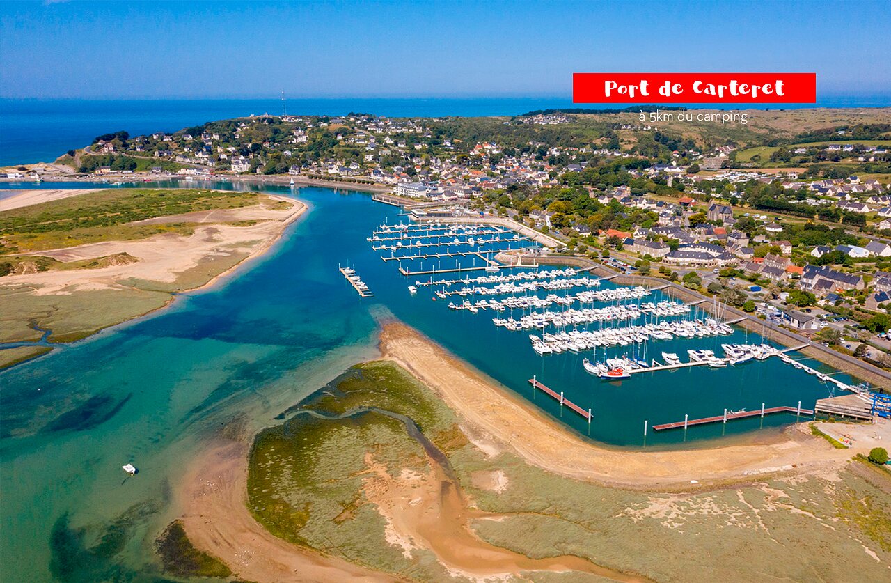 Port de Carteret, marina and coastal town to visit near the campsite.