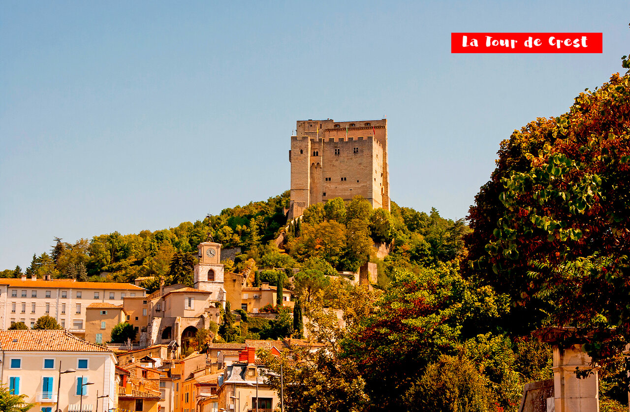 Tower of Crest, iconic historic monument to visit near Ch�teaudouble, Dr�me.