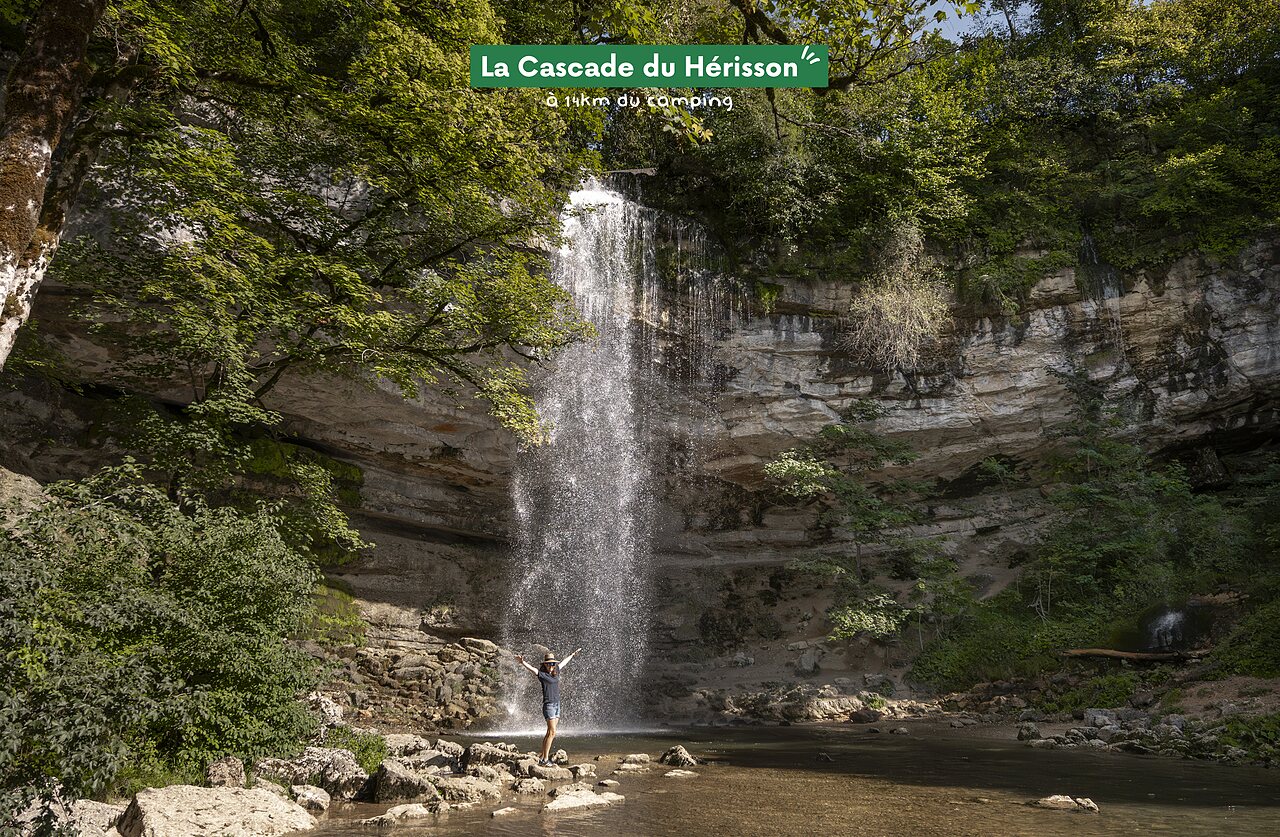 H�risson waterfall, Jura, France, a beautiful natural place to visit.