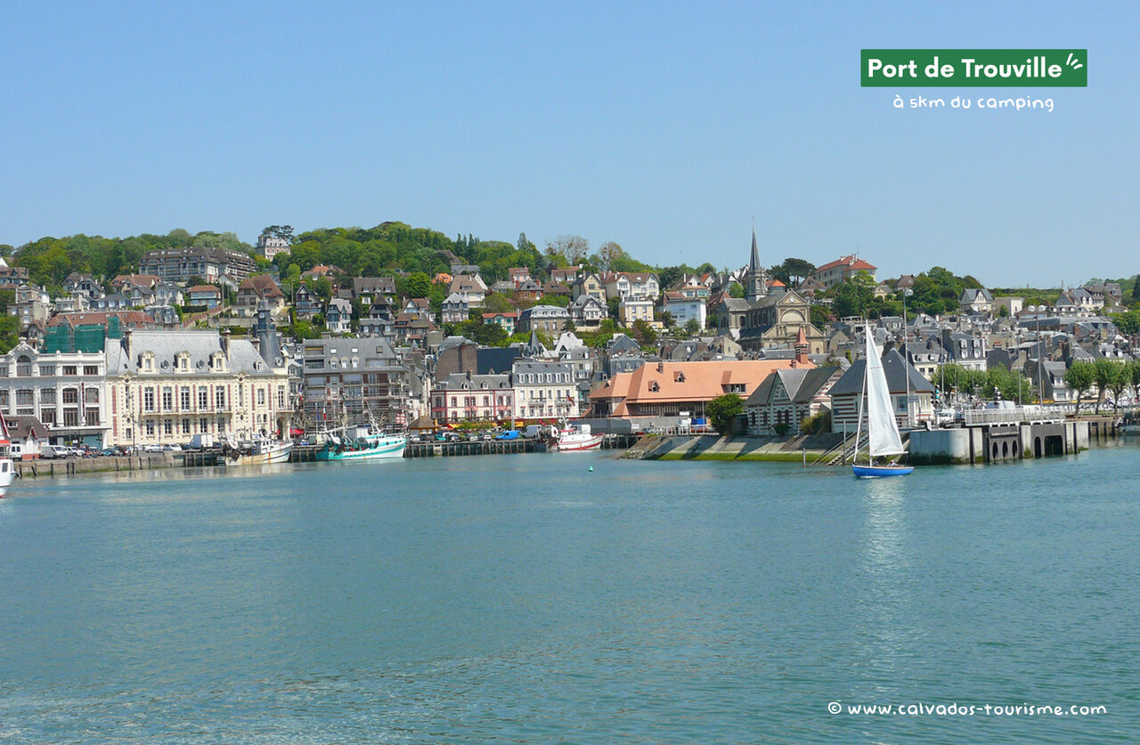 Port of Trouville-sur-Mer, Norman coastal town to visit near the campsite.