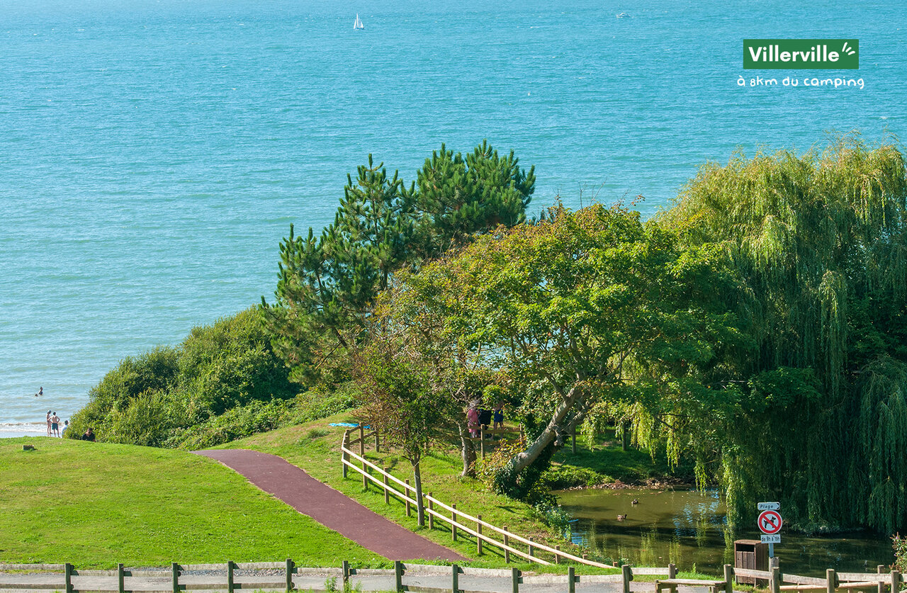 Villerville beach and sea, a place to visit near the campsite.