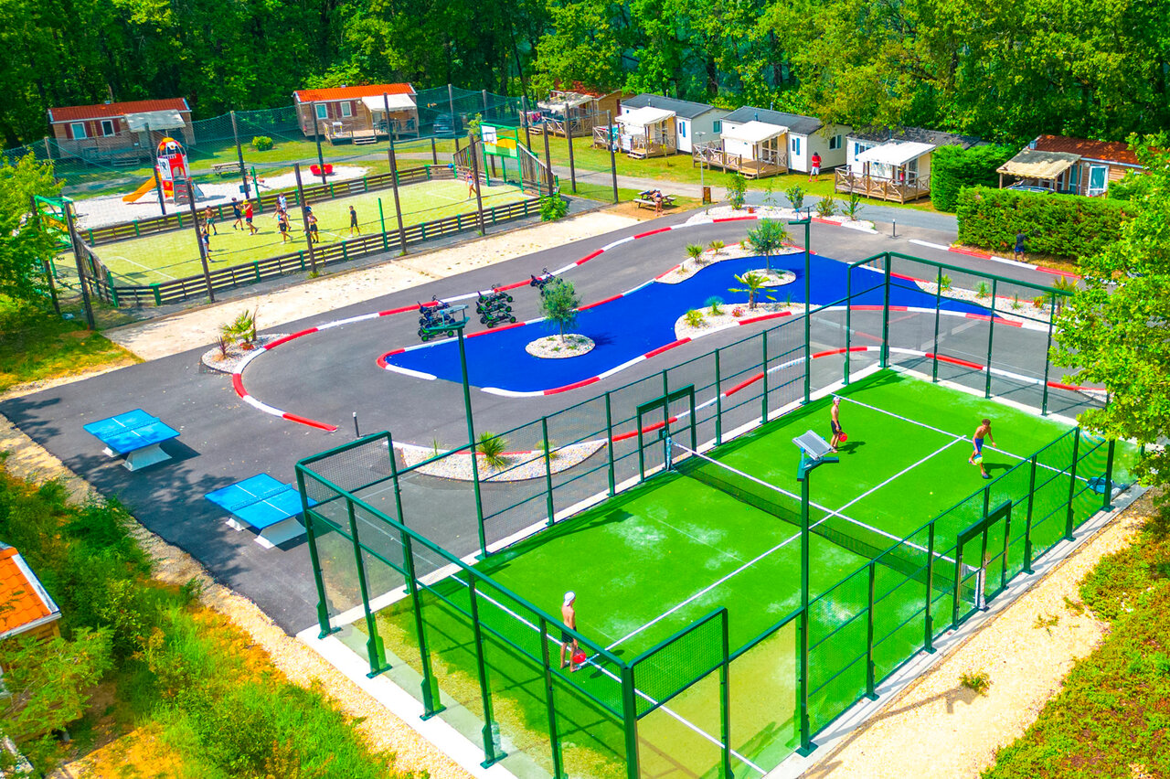 Sports, karting, games at CAPFUN Hauts de Ratebout campsite in STE FOY DE BELVES.