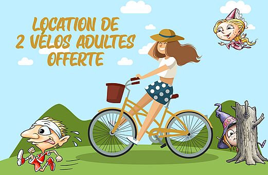 Offer two adult bike rentals at CLICOCHIC Havre de Berni�res campsite.