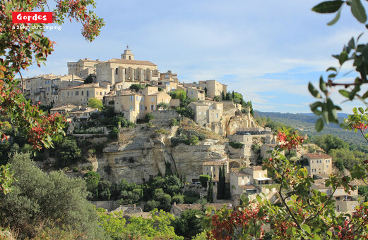 Gordes hilltop village in Provence, a tourist attraction near LE THOR.