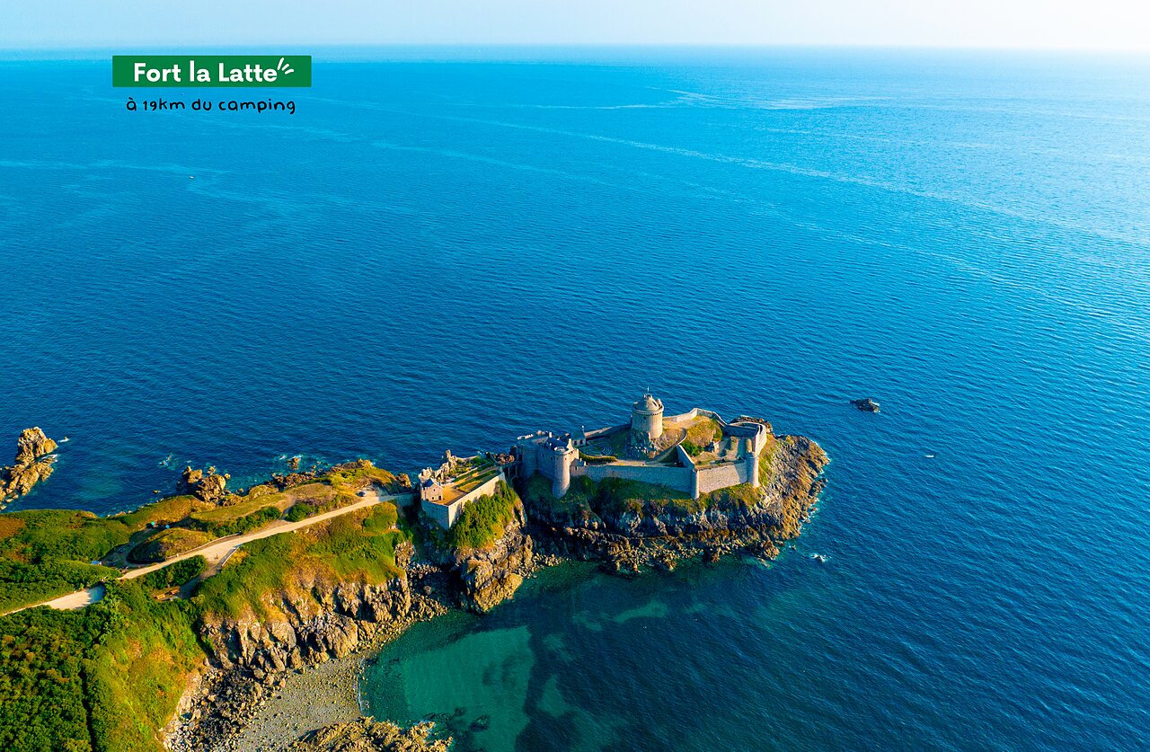 Fort la Latte, medieval castle on the Brittany coast near Erquy.