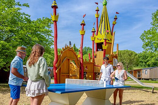 Playground, table tennis at CLICOCHIC Les Secrets de Padirac campsite.