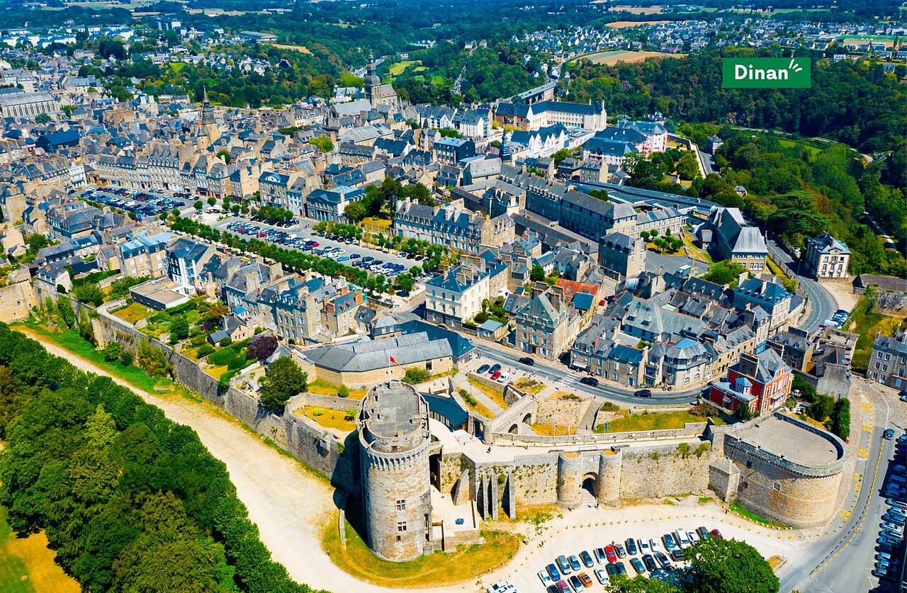 Medieval city of Dinan, Brittany, with its castle and historic ramparts.
