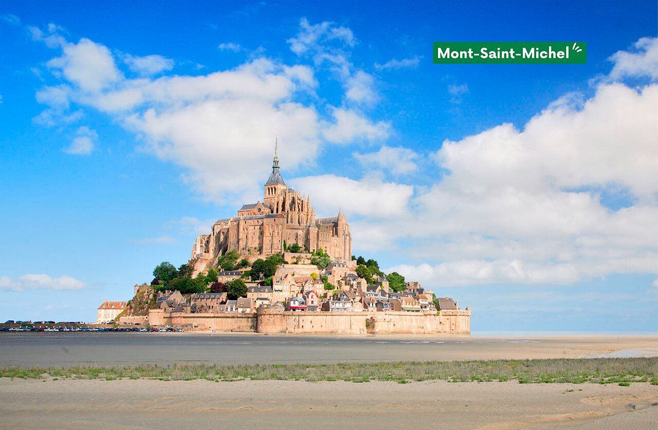 Mont-Saint-Michel, medieval abbey and historic village, a must-see near the campsite.