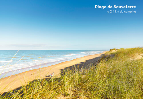 Sauveterre beach, fine sand and dunes near Les Sables d'Olonne.