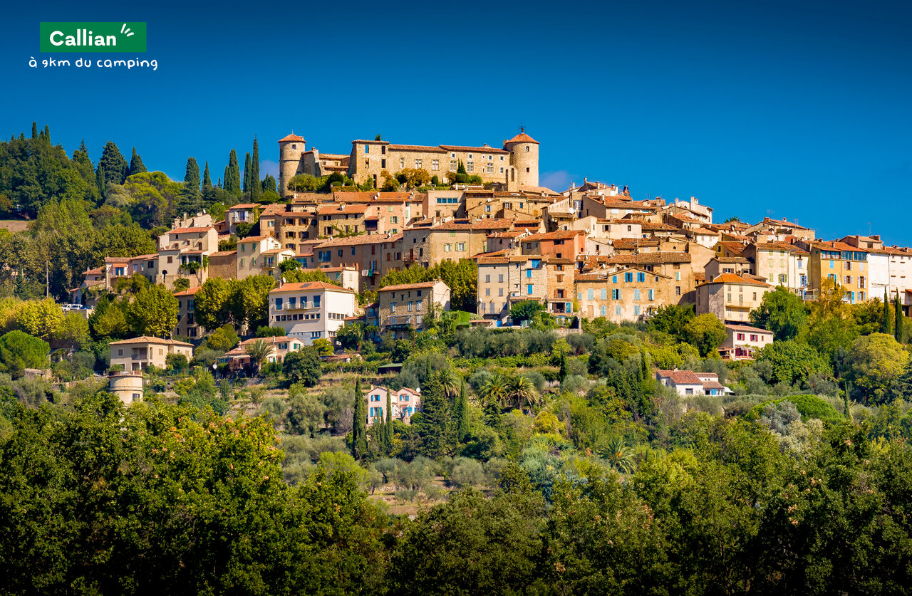 Hilltop village of Callian, charming place to visit in Provence, Var.