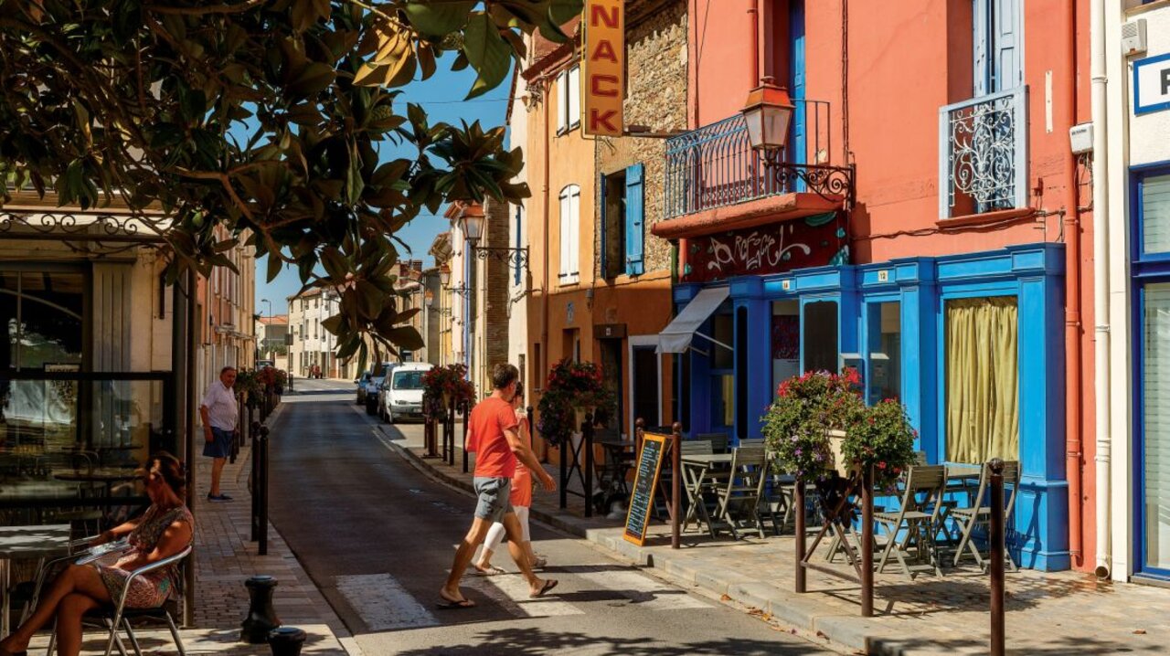 Snack-restaurant of VAGUES OCEANES Marinette campsite in Ste Marie La Mer (66).