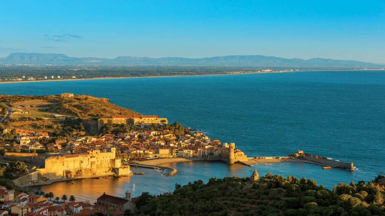 Collioure, charming coastal village with its port and castle, Pyr�n�es-Orientales.