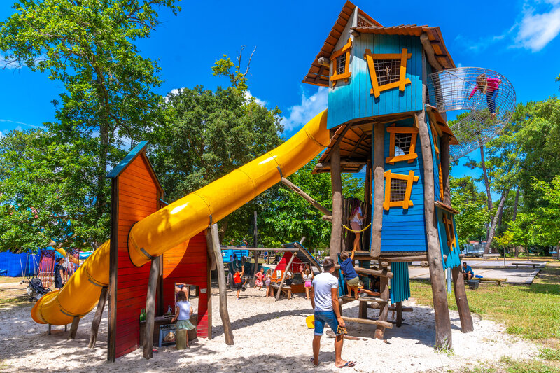 Carabouille playground - Children's playground, giant slide at CAPFUN Mer campsite in Labenne-Oc�an (40).