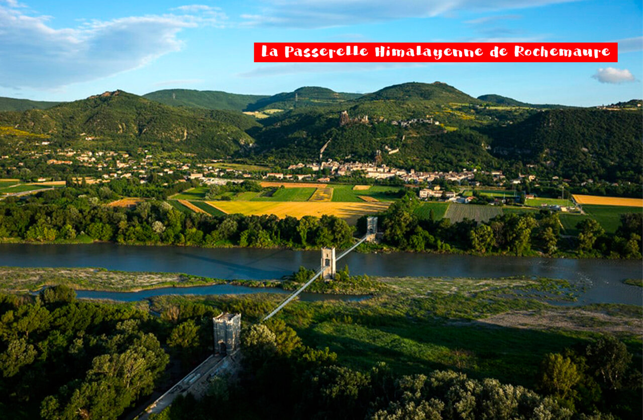 Himalayan Footbridge of Rochemaure, a tourist site to visit in Ard�che.